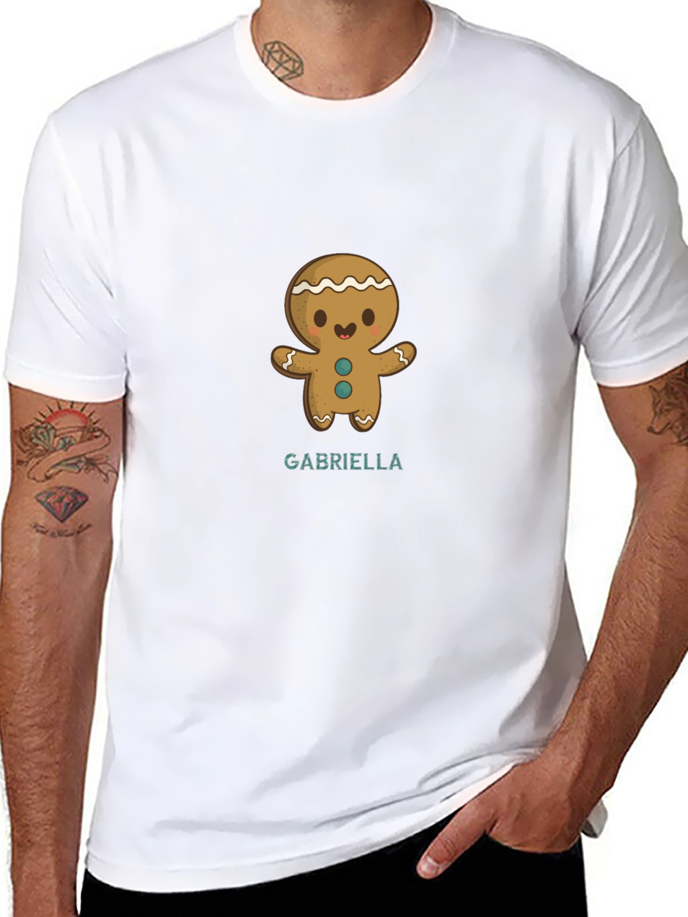Gingerbread Man Personalized T-Shirt