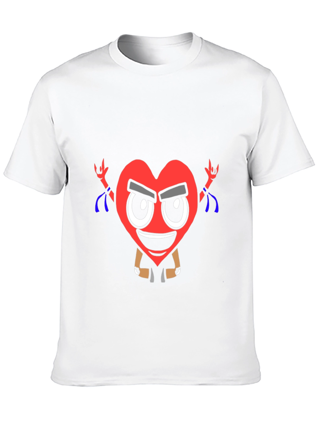Cool Heart Graphic T-Shirt - Black Cotton Tee