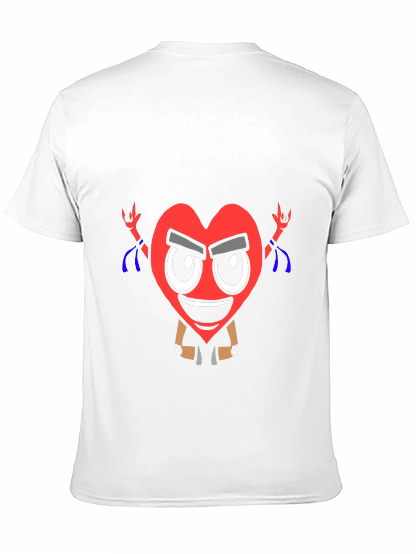 Cool Heart Graphic T-Shirt - Black Cotton Tee