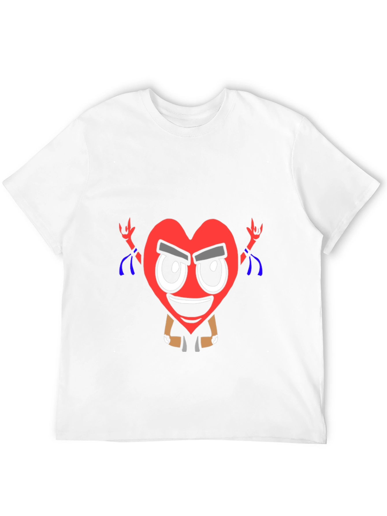 Cool Heart Graphic T-Shirt - Black Cotton Tee