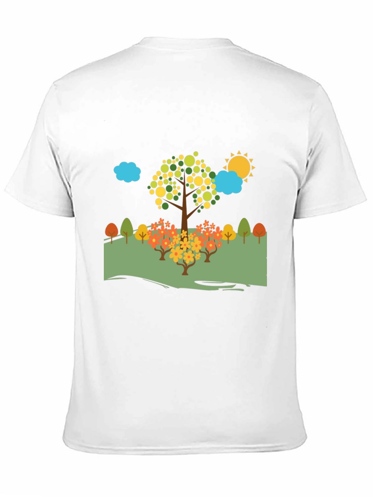 Nature Scene Black T-Shirt