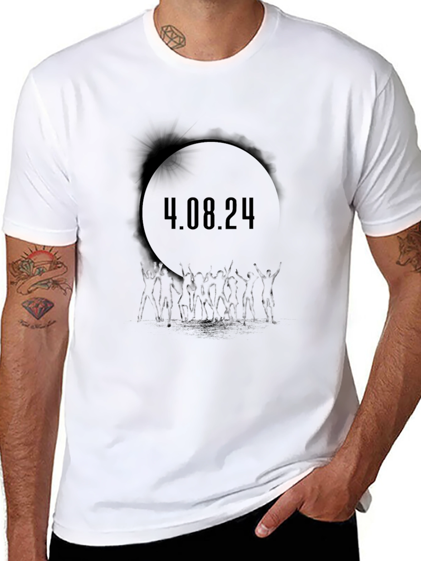 Eclipse Date Graphic Tee - 4.08.24