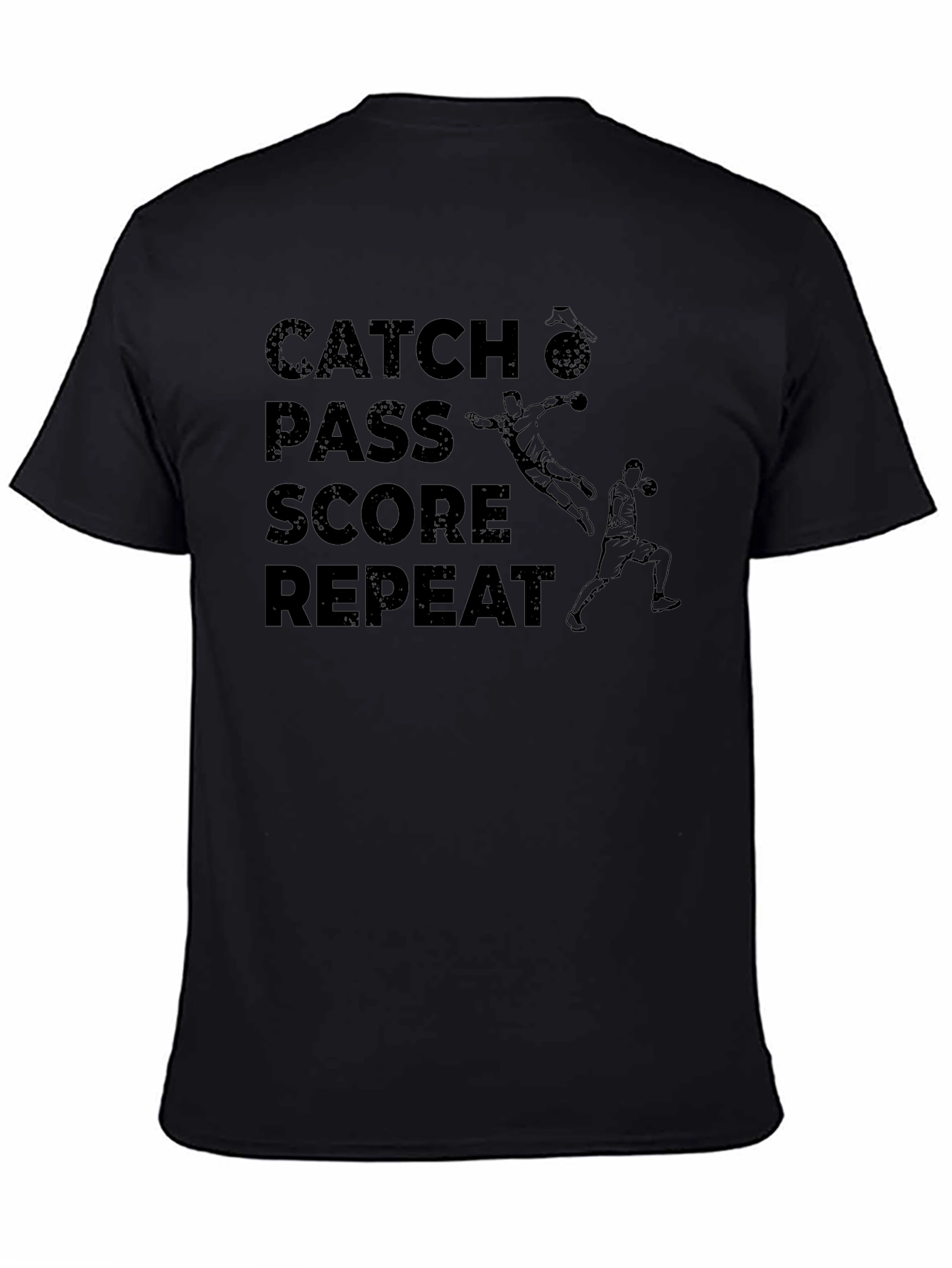 Catch Pass Score Repeat Graphic Tee