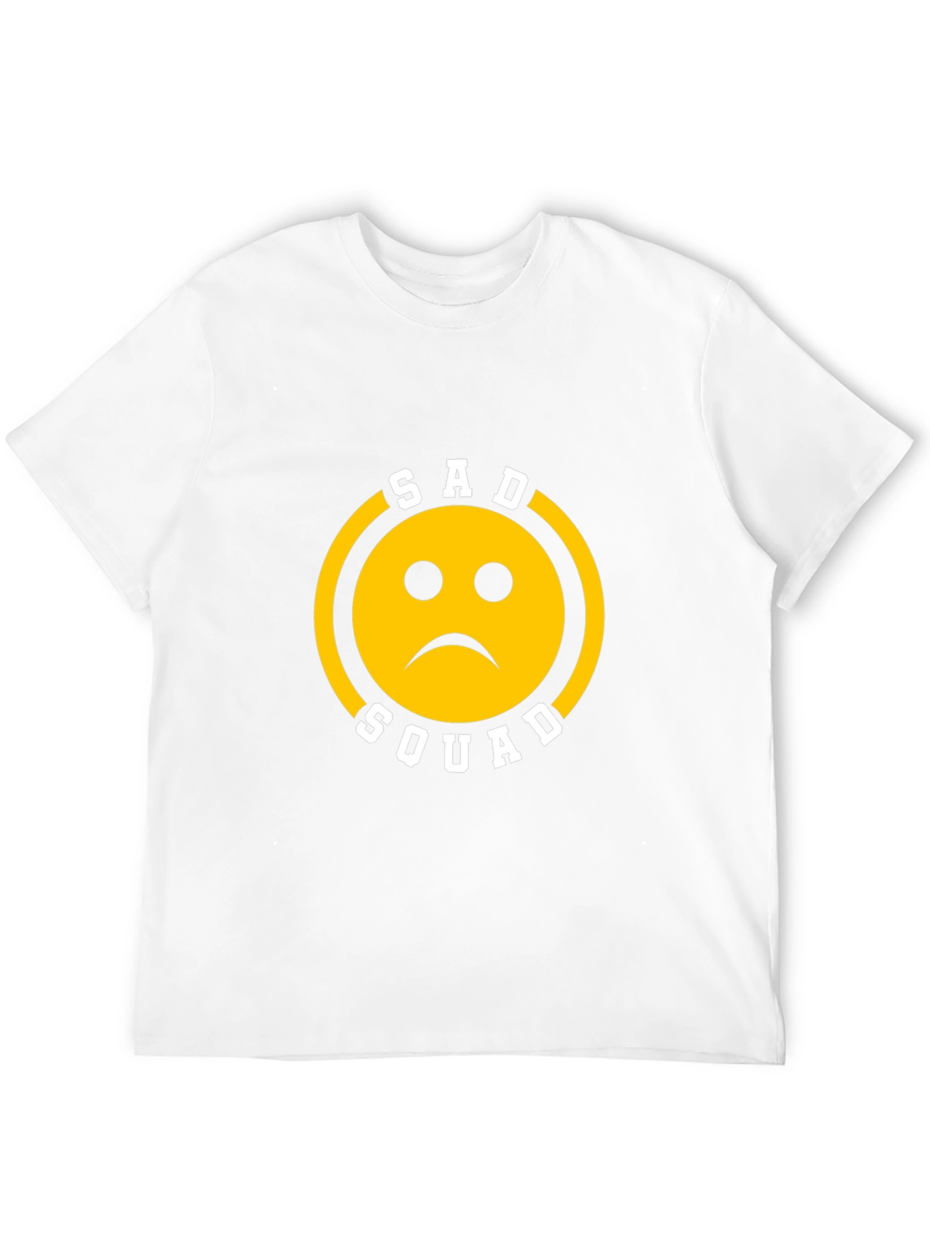 Sad Squad Graphic T-Shirt - Black Cotton Crew Neck