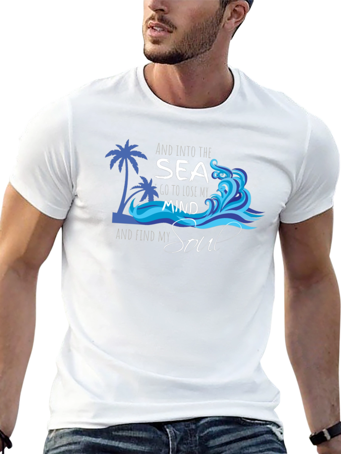 Sea Mind & Soul Black T-Shirt