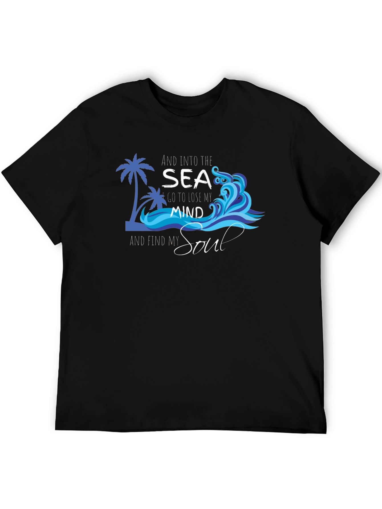 Sea Mind & Soul Black T-Shirt