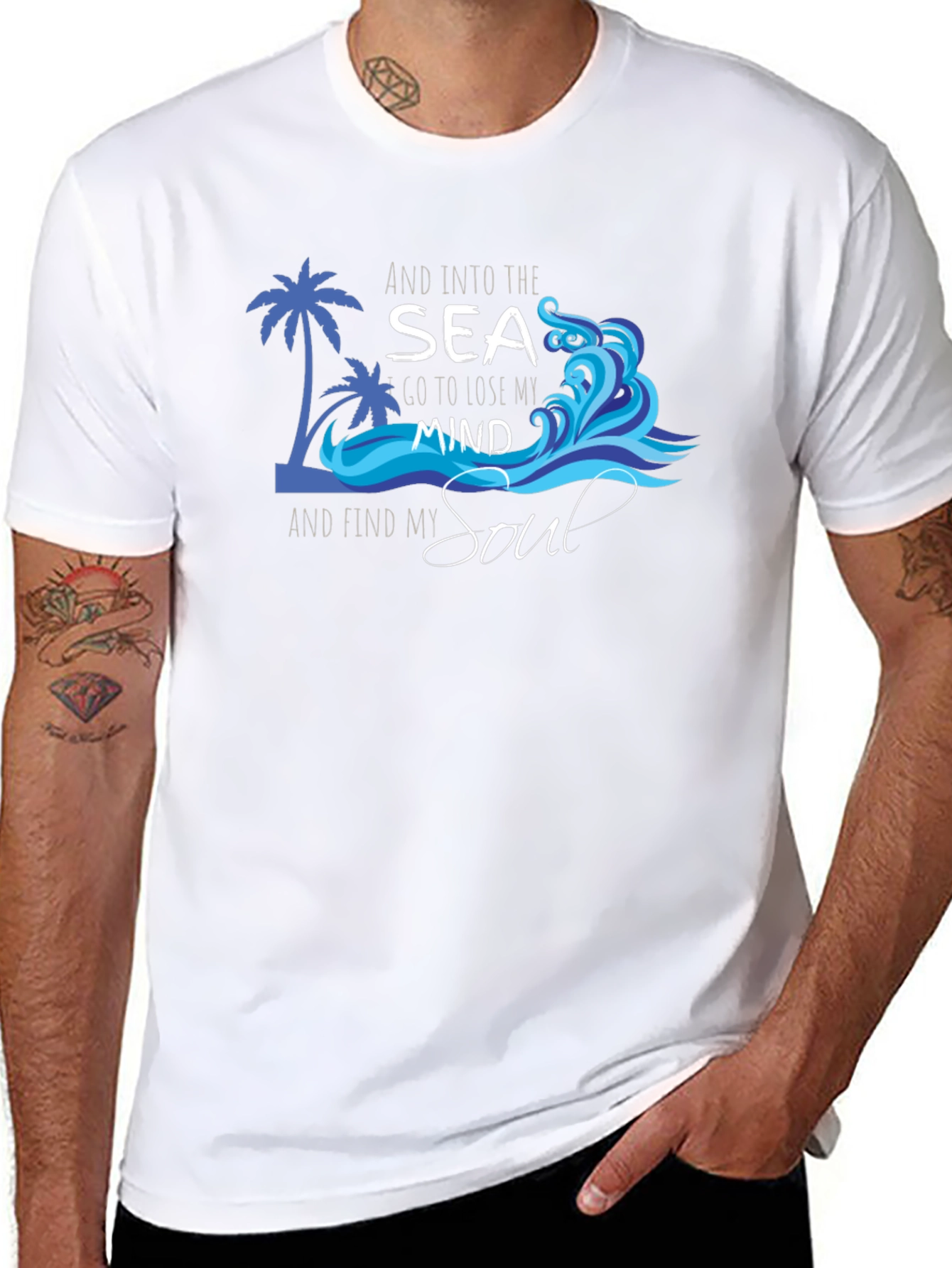 Sea Mind & Soul Black T-Shirt