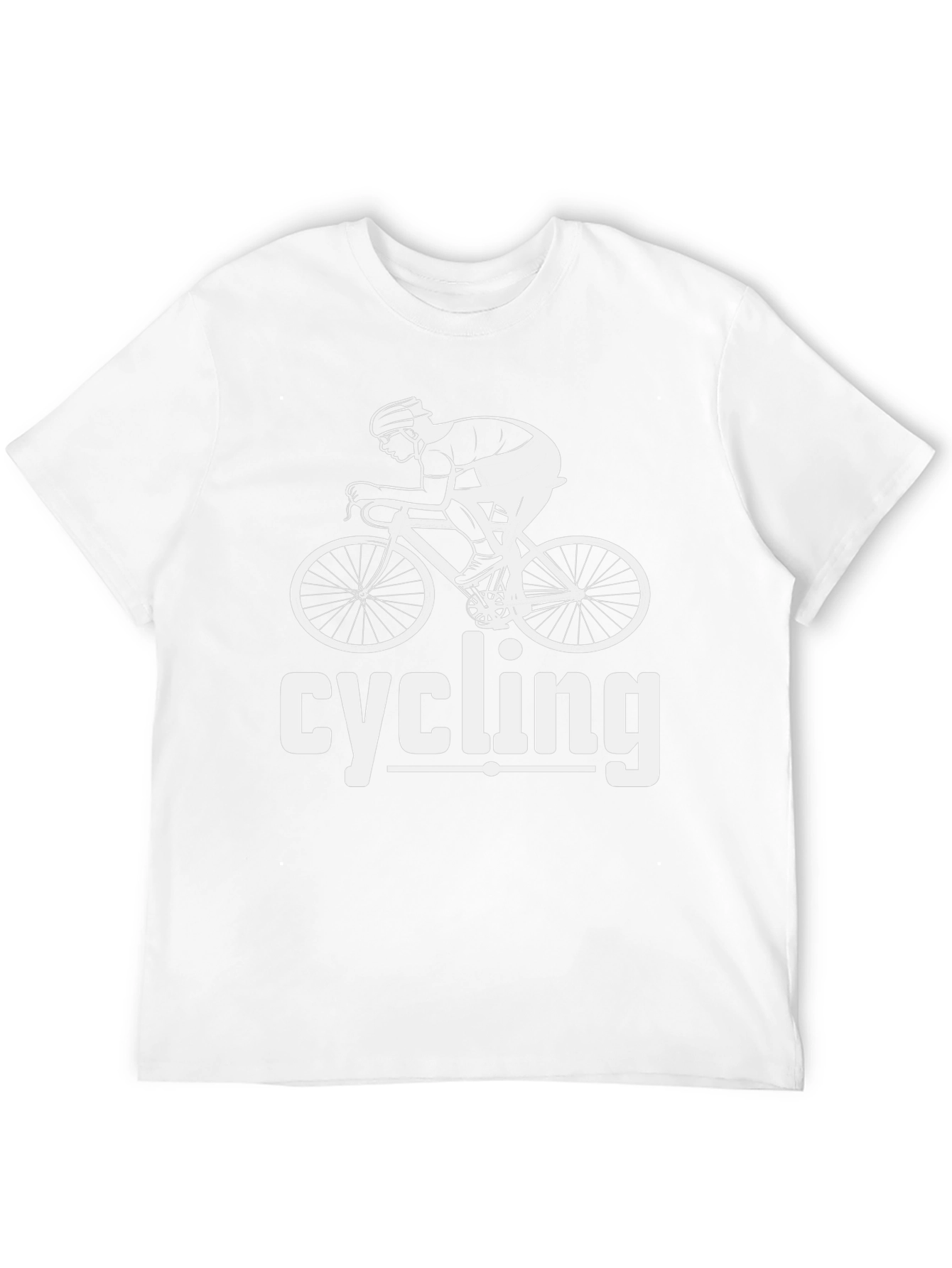 Cycling Graphic Tee - Black Cotton Blend