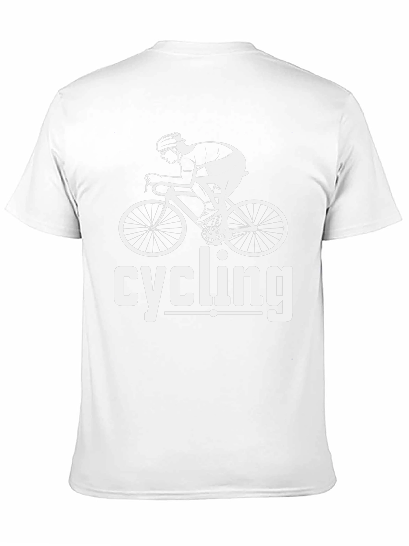 Cycling Graphic Tee - Black Cotton Blend