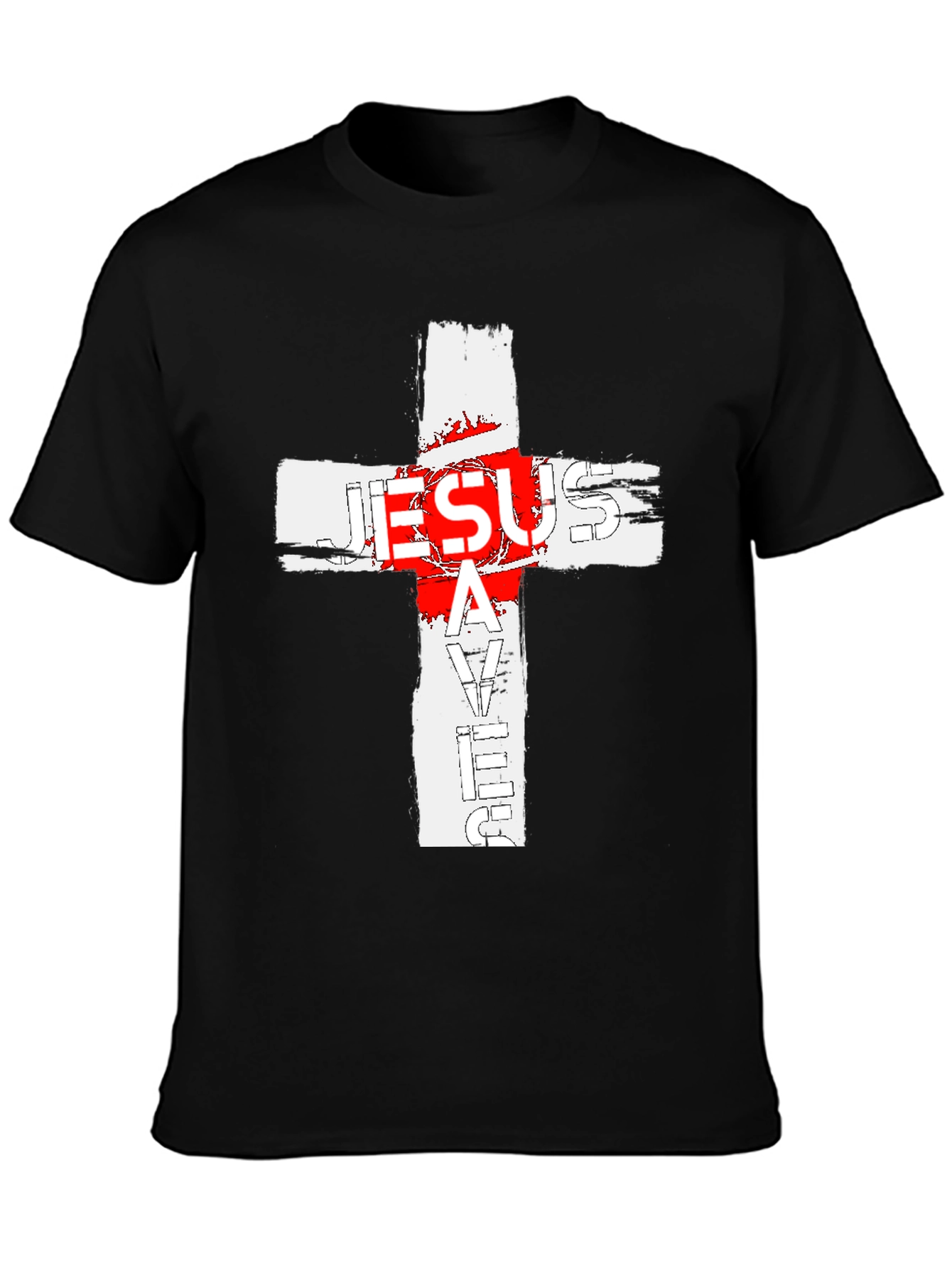 Jesus Saves Cross Graphic T-Shirt