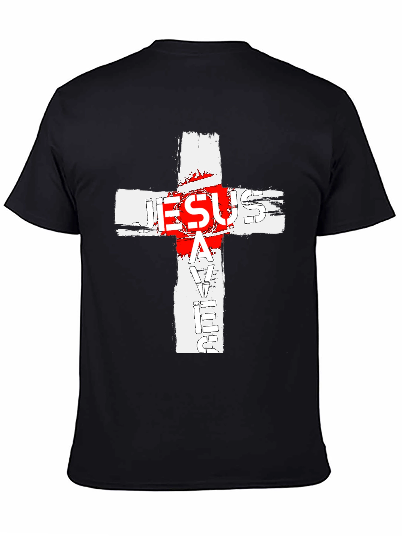 Jesus Saves Cross Graphic T-Shirt