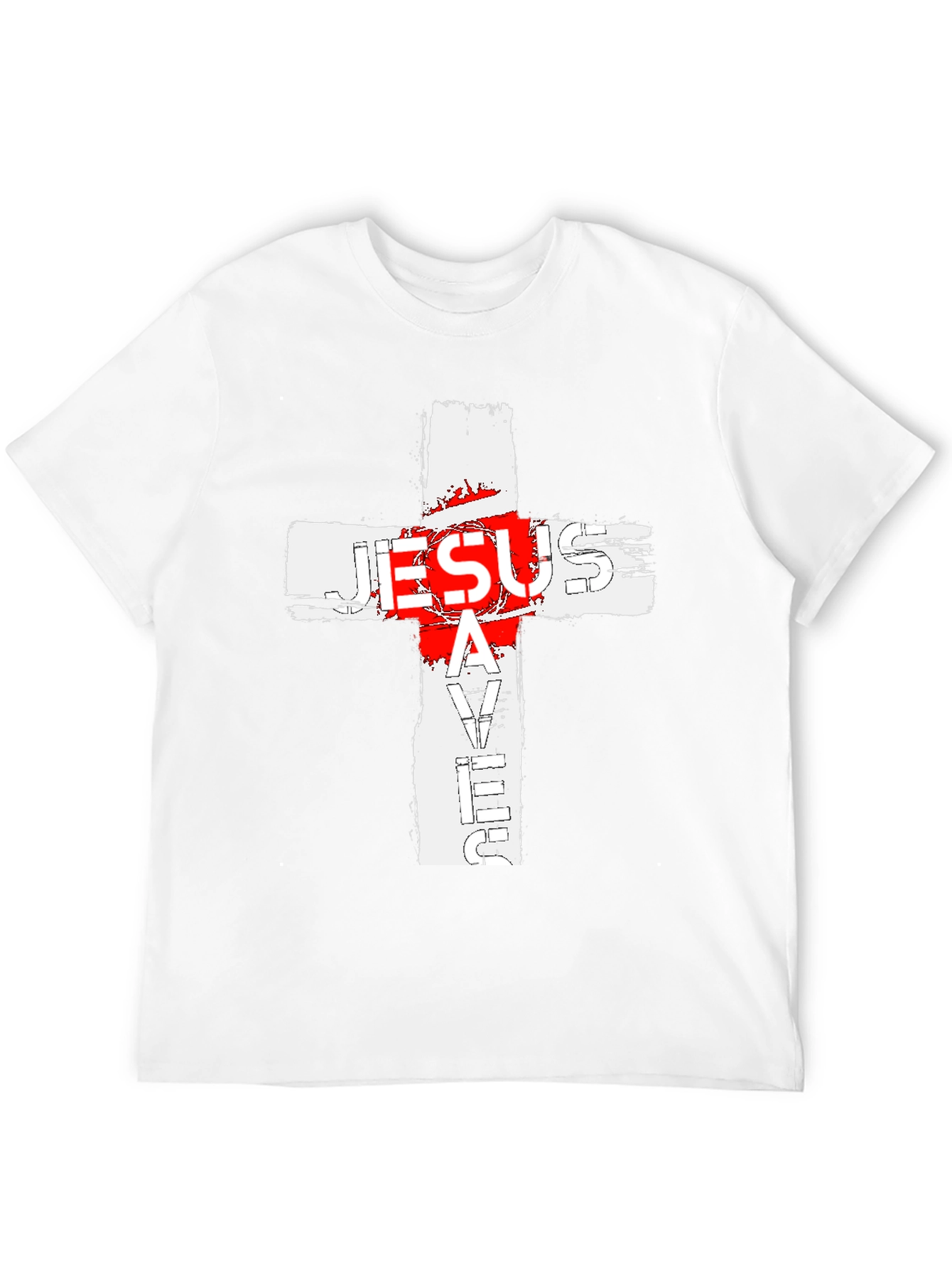 Jesus Saves Cross Graphic T-Shirt
