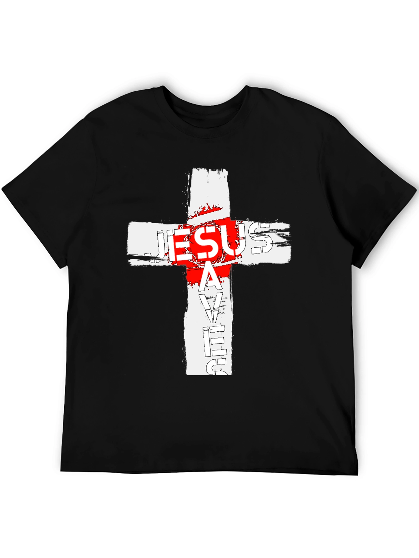 Jesus Saves Cross Graphic T-Shirt