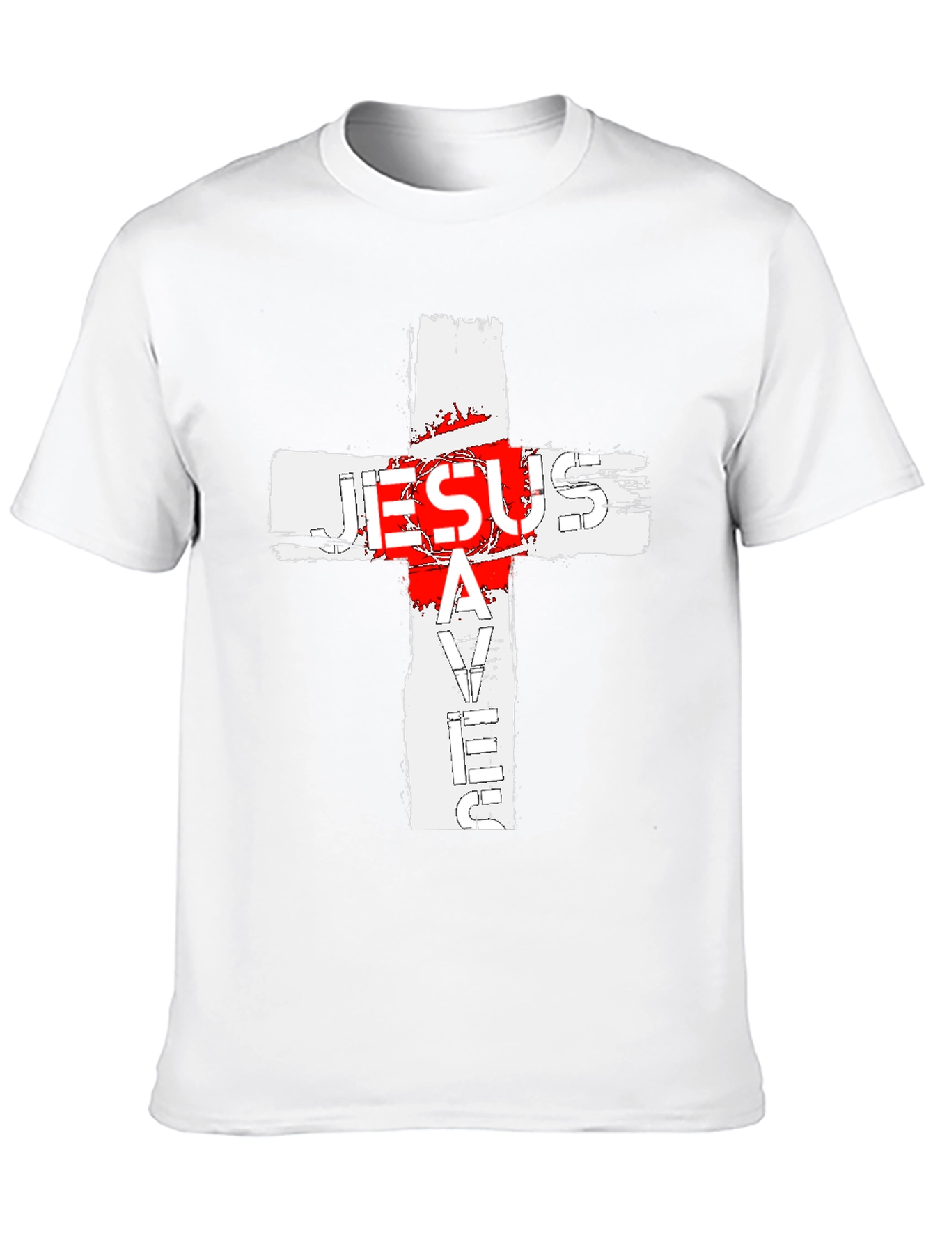 Jesus Saves Cross Graphic T-Shirt