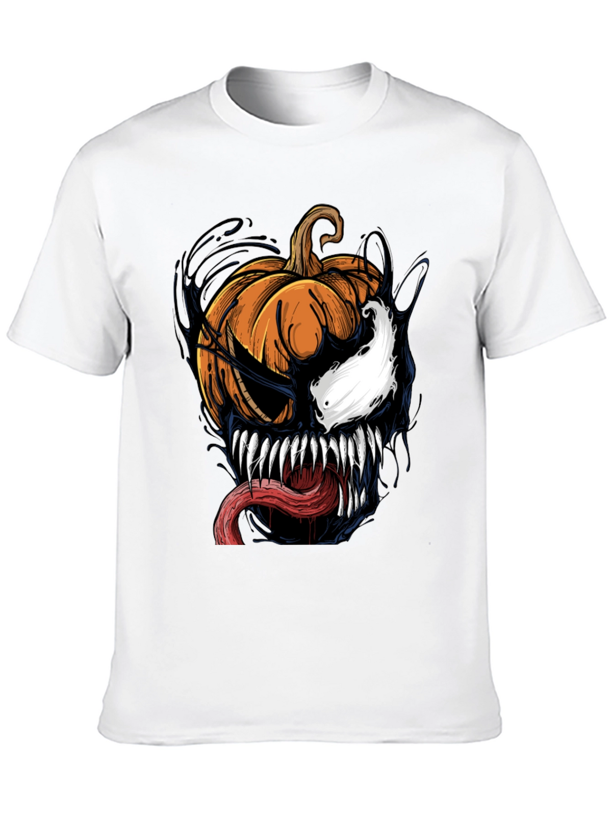 Venom Pumpkin Halloween Graphic T-Shirt