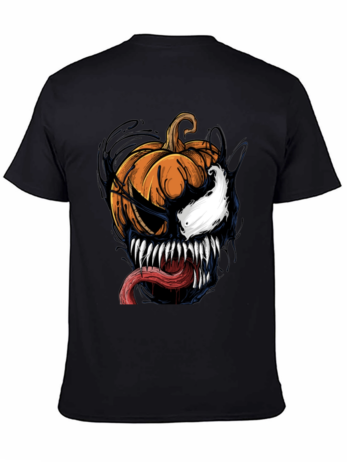 Venom Pumpkin Halloween Graphic T-Shirt