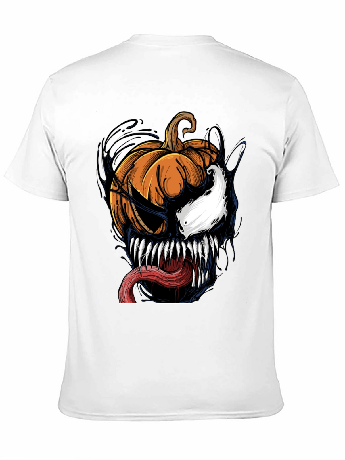 Venom Pumpkin Halloween Graphic T-Shirt