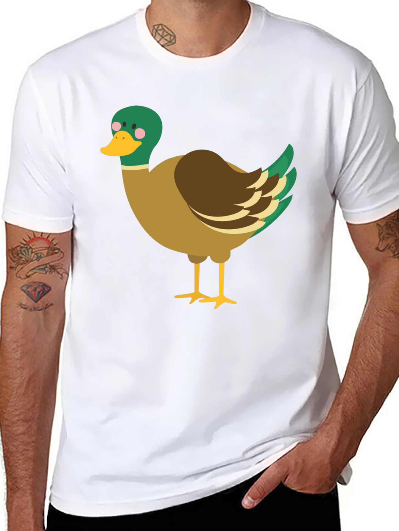 Duck Graphic T-Shirt - Mens Black Tee