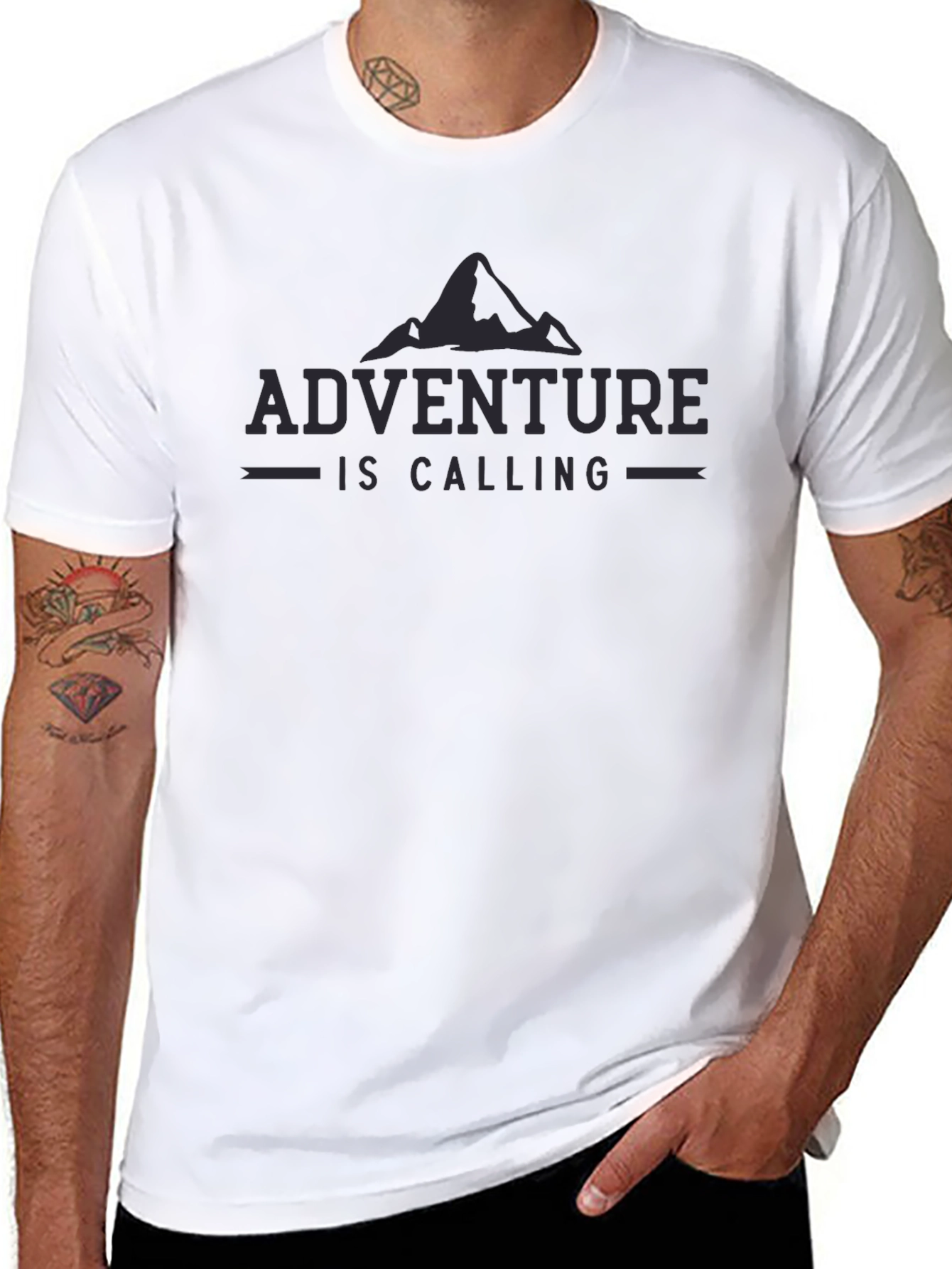 Adventure is Calling T-Shirt - Mens Graphic Tee