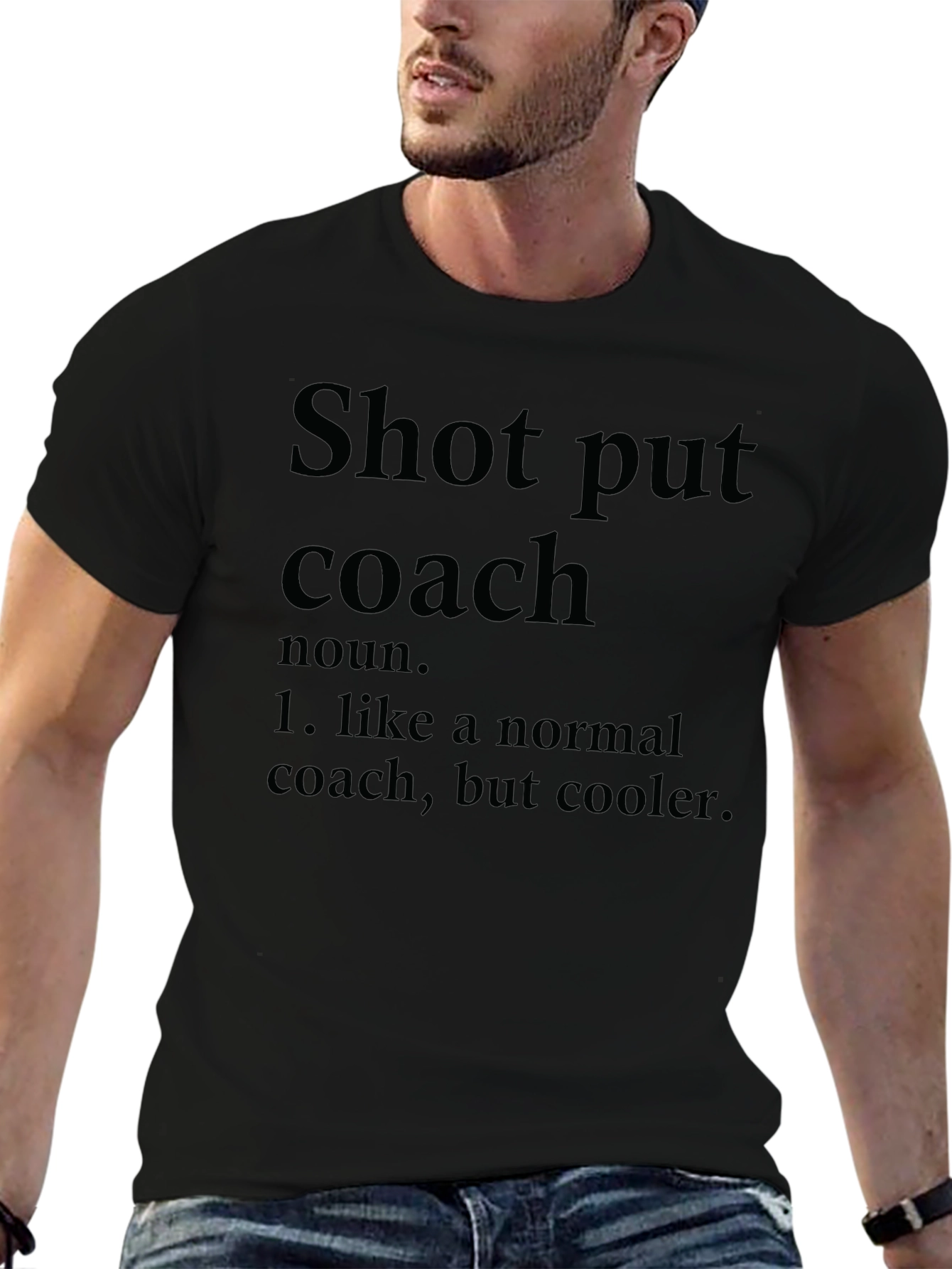 Shot Put Coach T-Shirt - Cool Definition Tee