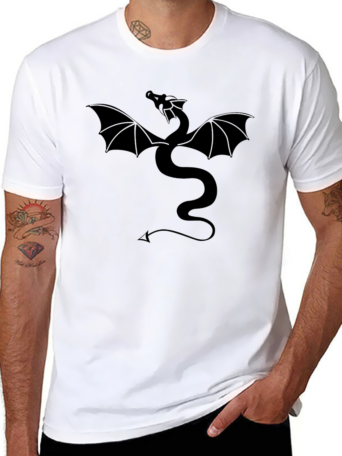 Dragon Graphic Tee - Classic Black T-Shirt