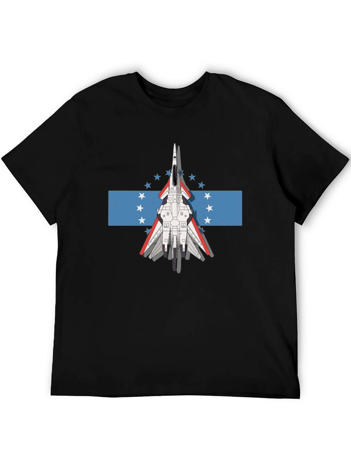 Jet Fighter Tee - Honduras Flag Inspired Graphic T-Shirt