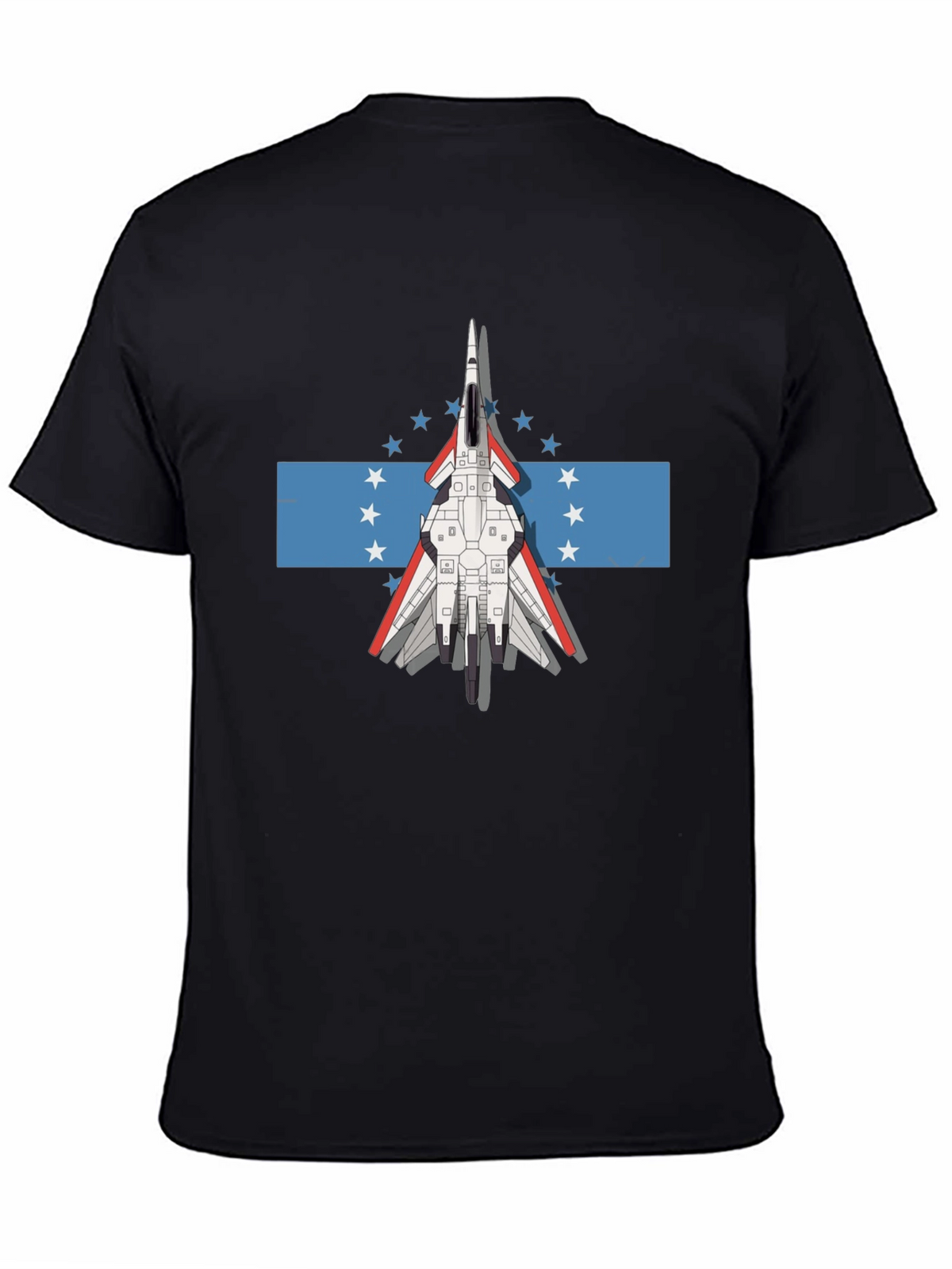 Jet Fighter Tee - Honduras Flag Inspired Graphic T-Shirt