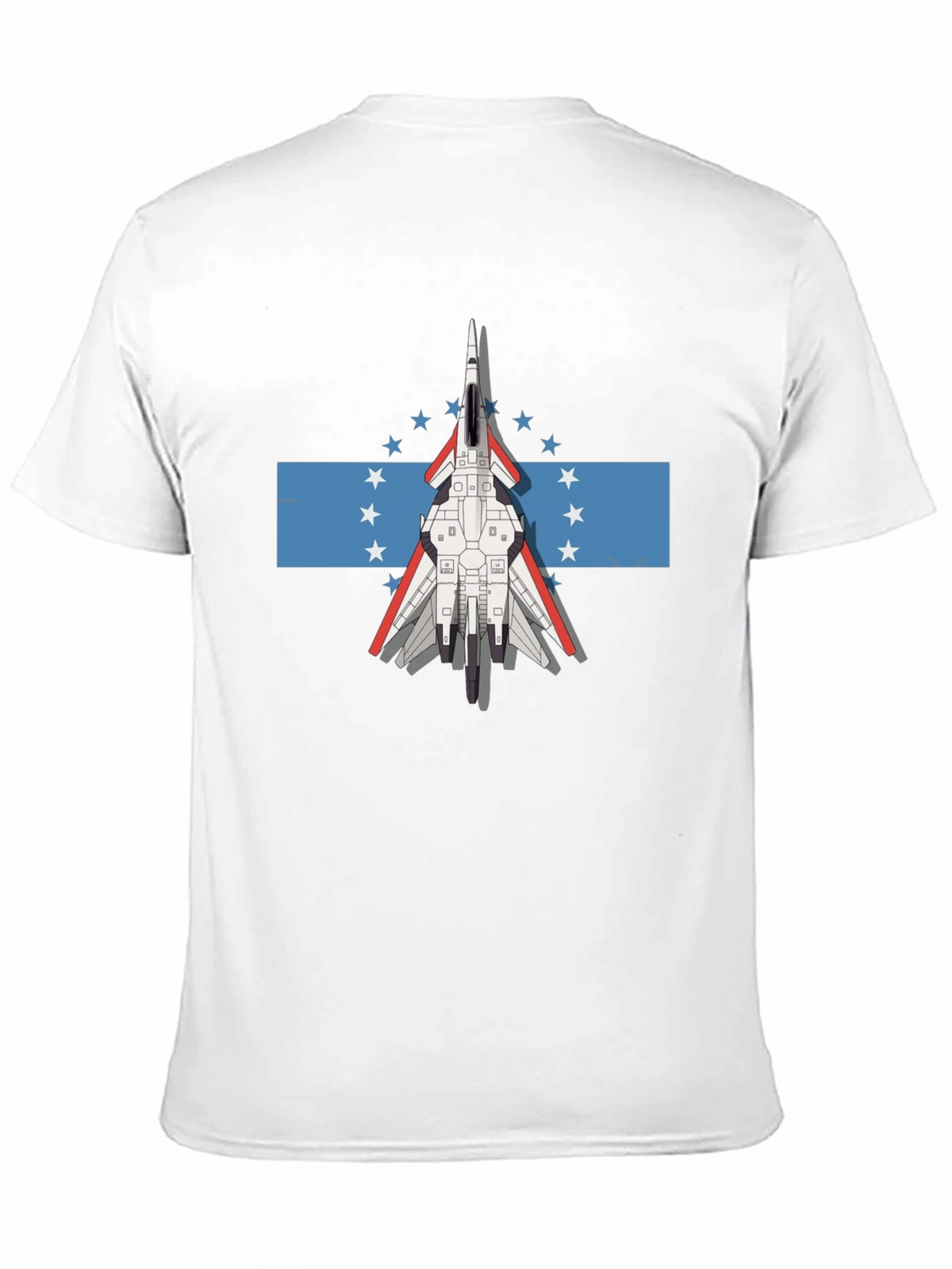 Jet Fighter Tee - Honduras Flag Inspired Graphic T-Shirt