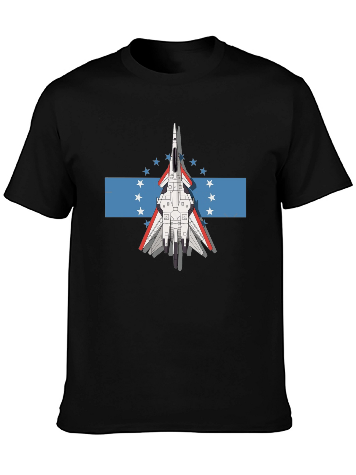 Jet Fighter Tee - Honduras Flag Inspired Graphic T-Shirt