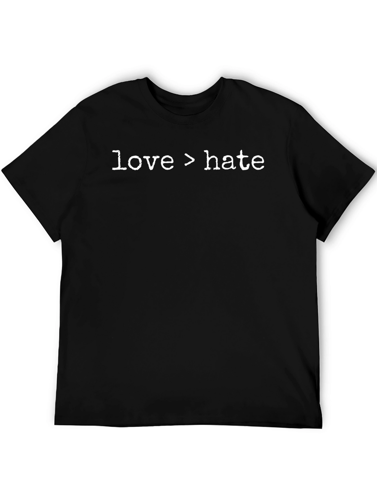 Love > Hate Graphic Tee - Black T-Shirt