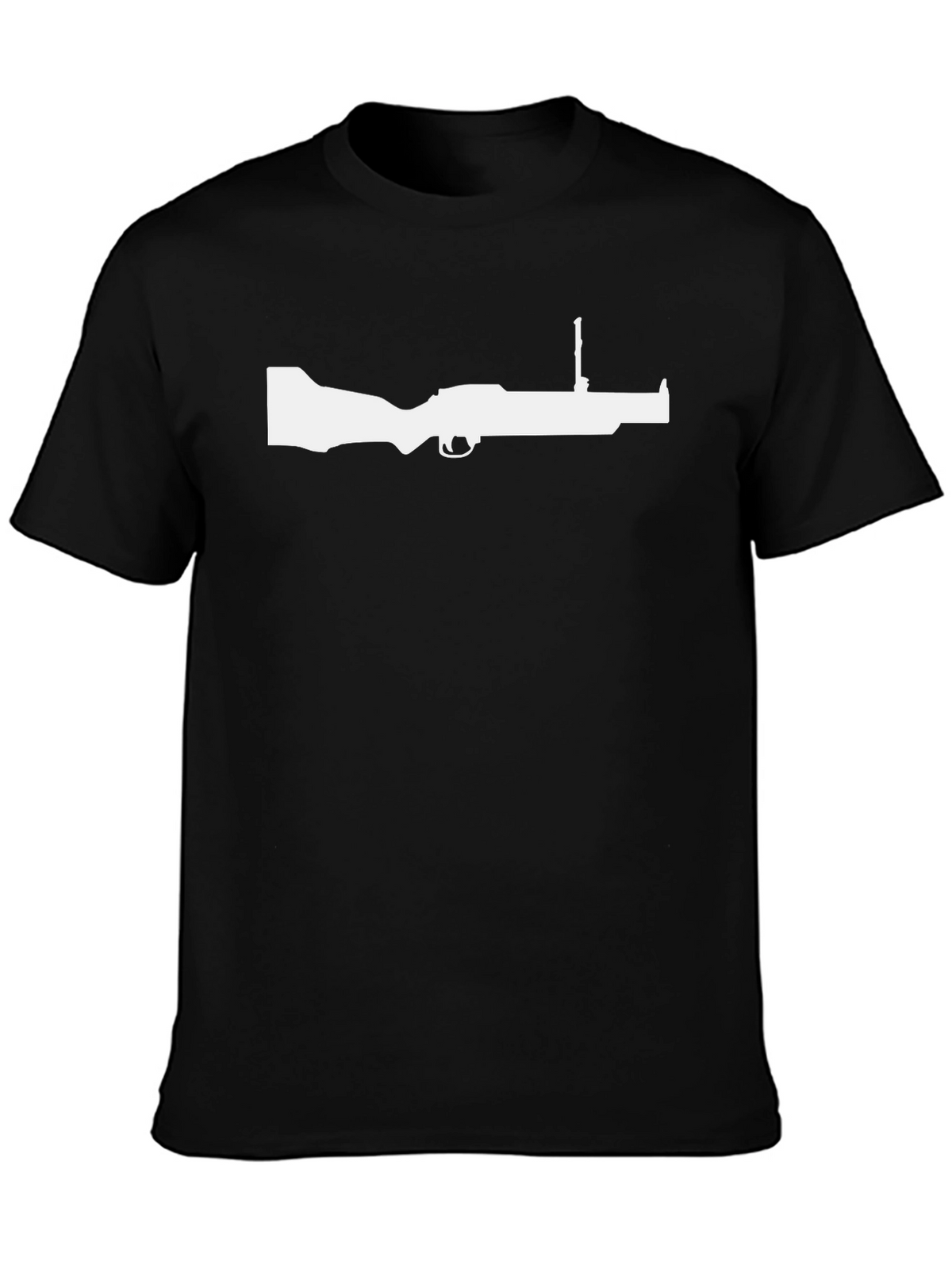 Gun Silhouette Black T-Shirt
