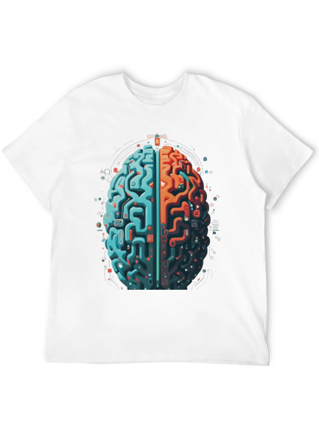 Brain Circuit Graphic Tee - Black