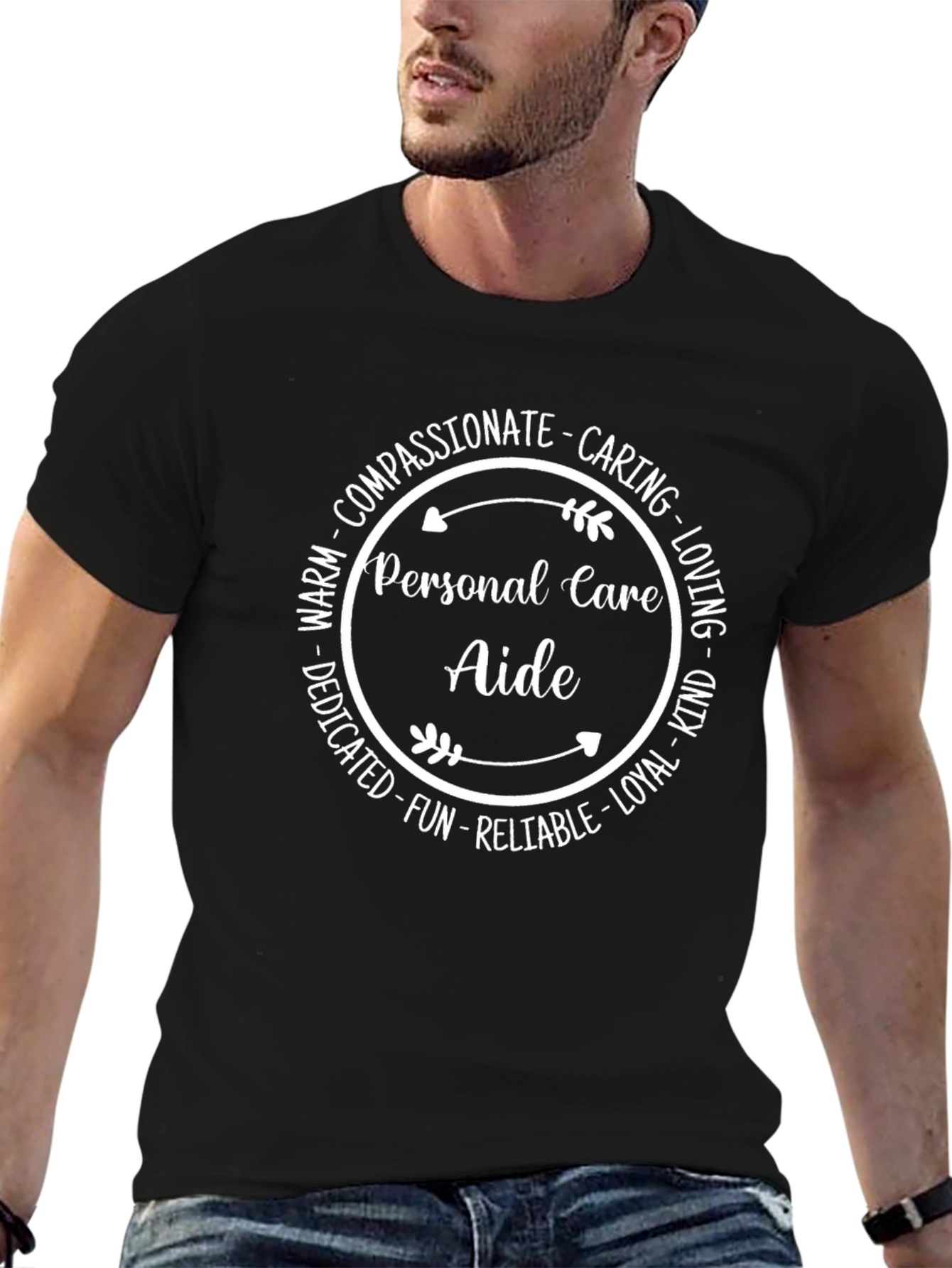 Personal Care Aide T-Shirt - Compassionate Caring Design