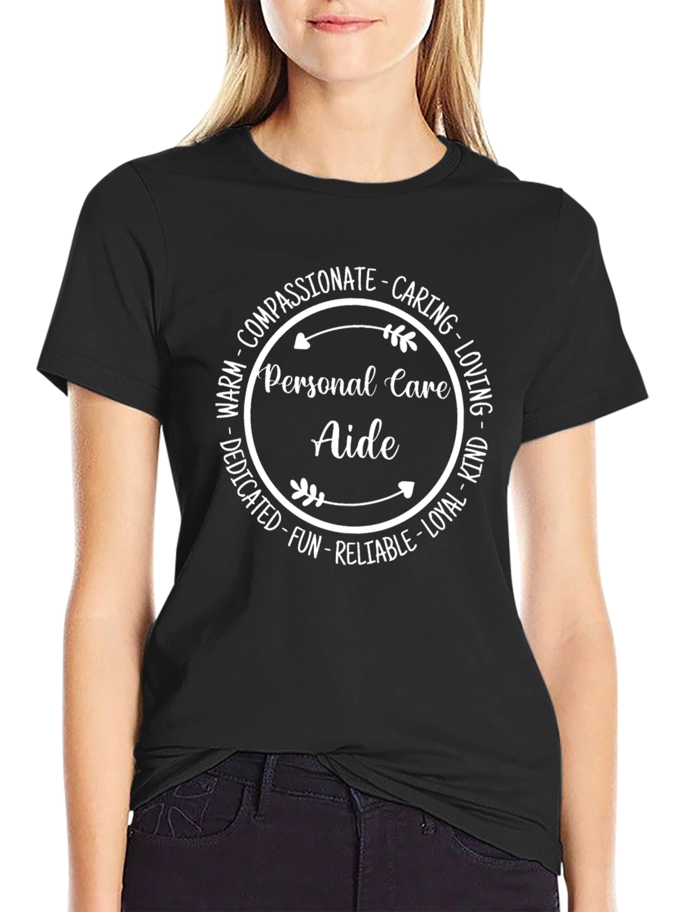 Personal Care Aide T-Shirt - Compassionate Caring Design