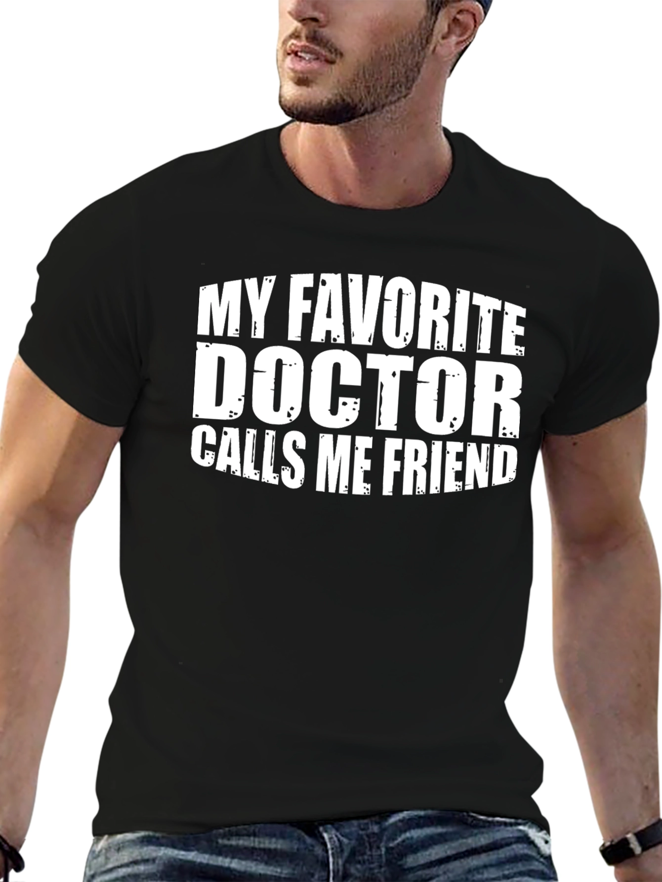 My Favorite Doctor Friend Tee - Black