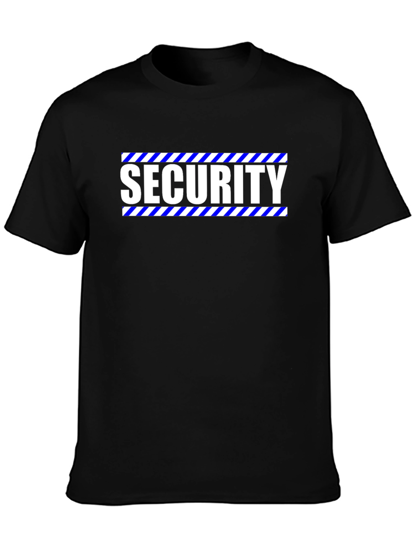 Security Graphic Tee - Black Crew Neck