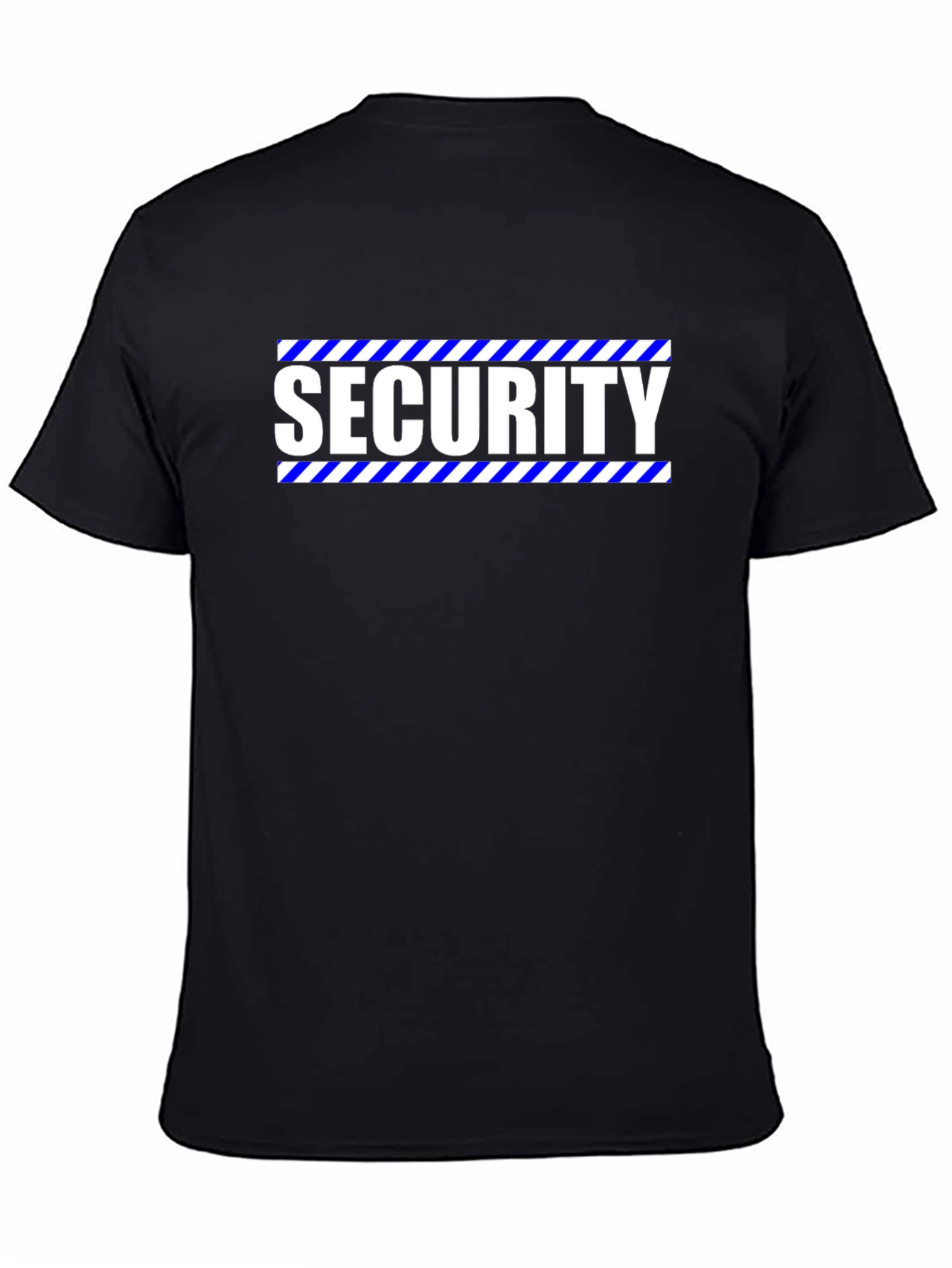 Security Graphic Tee - Black Crew Neck