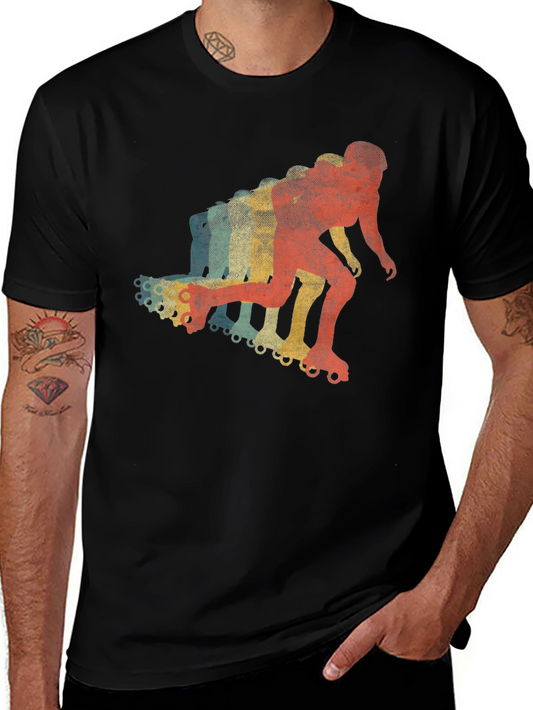 Retro Inline Skater T-Shirt - Vintage Style Skate Tee