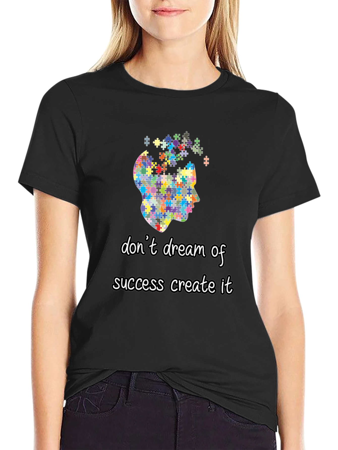 Autism Awareness Puzzle Piece Graphic T-Shirt