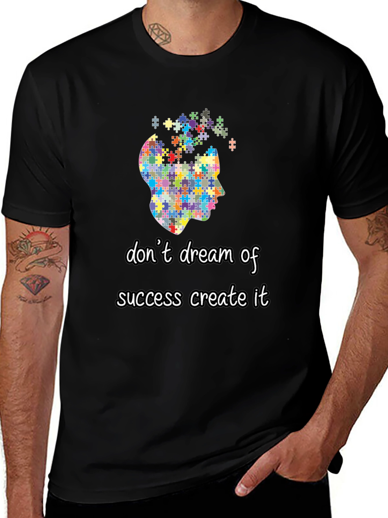 Autism Awareness Puzzle Piece Graphic T-Shirt