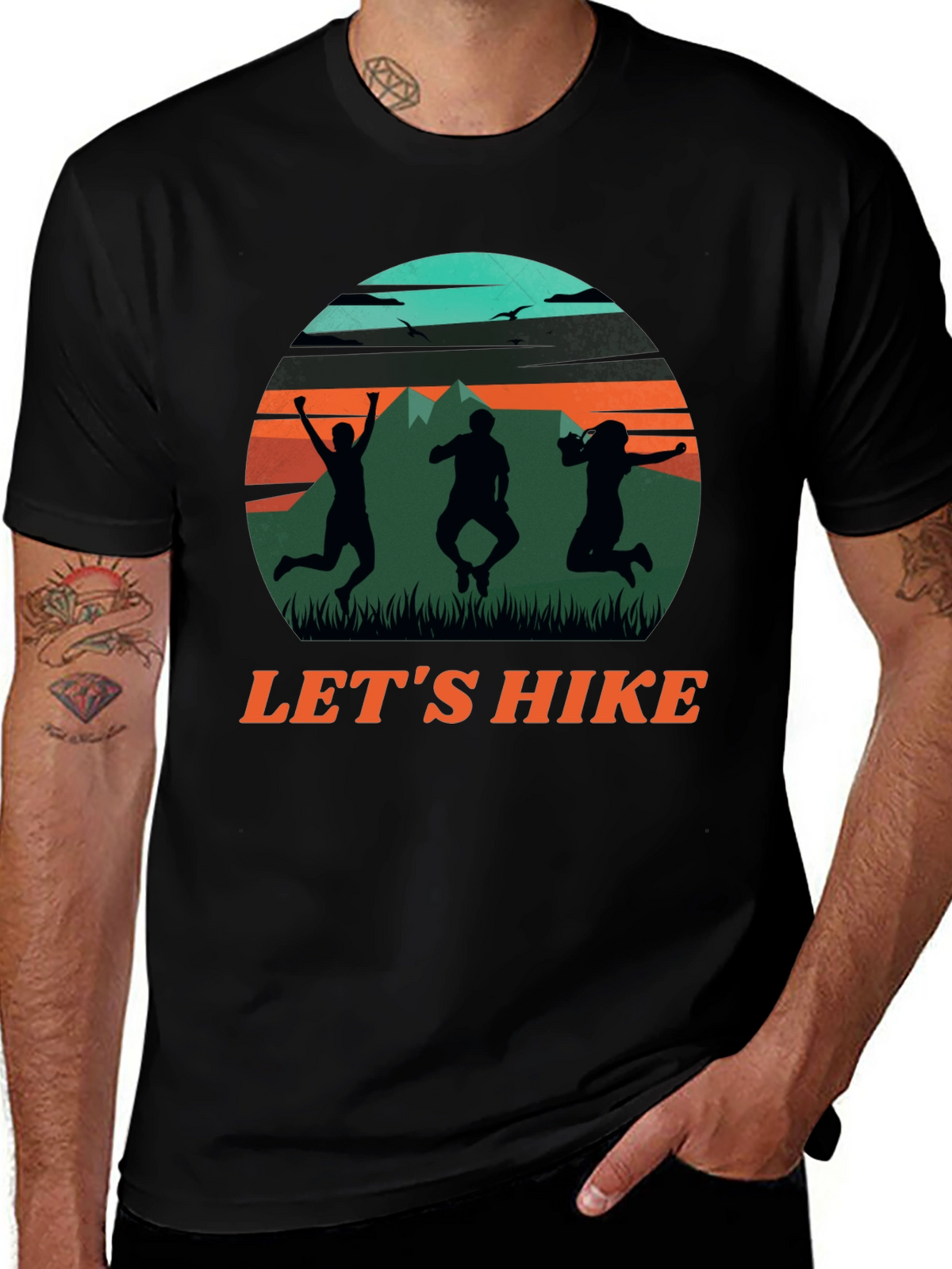 Lets Hike Graphic Tee - Adventure T-Shirt