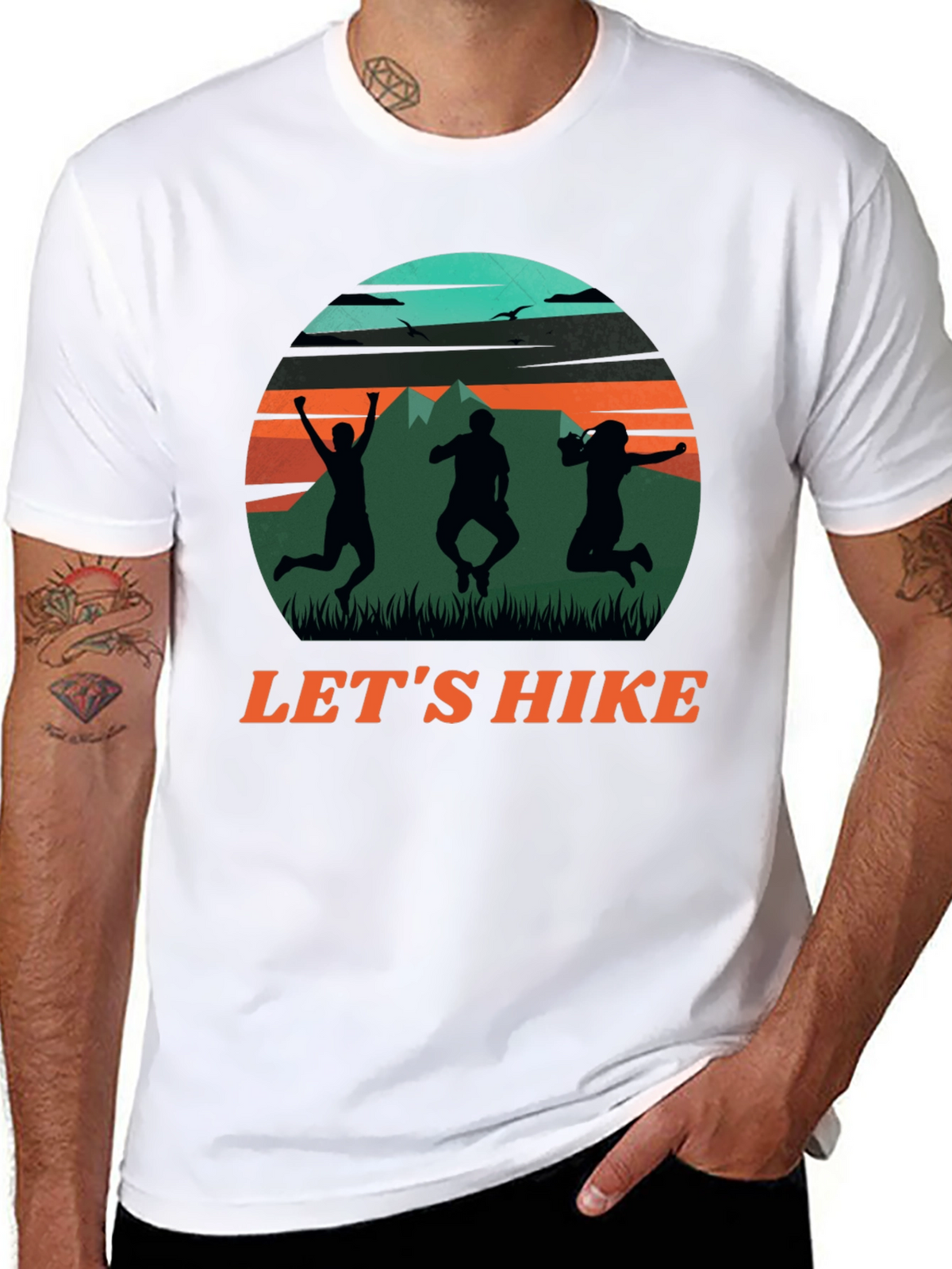 Lets Hike Graphic Tee - Adventure T-Shirt