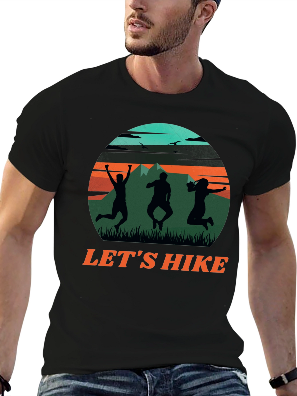Lets Hike Graphic Tee - Adventure T-Shirt
