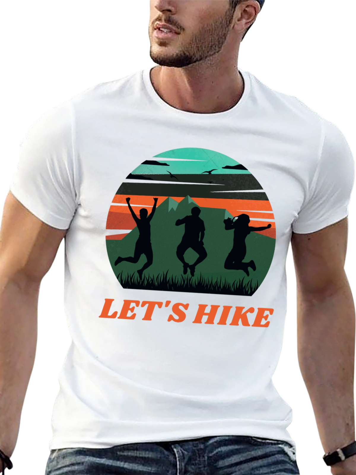 Lets Hike Graphic Tee - Adventure T-Shirt
