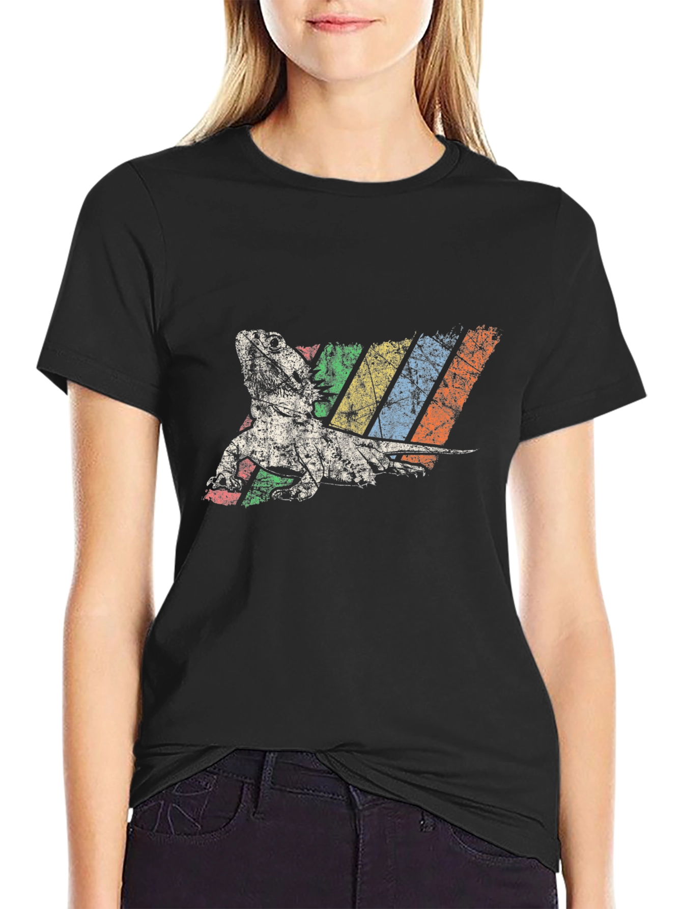 Retro Bearded Dragon T-Shirt - Cool Lizard Tee