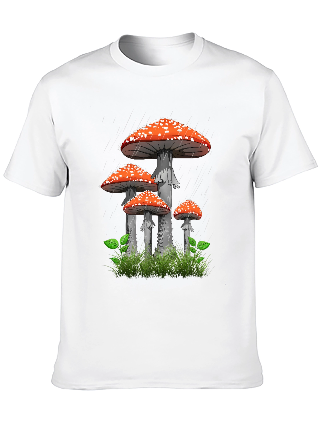 Mushroom Graphic T-Shirt - Quirky Black Tee