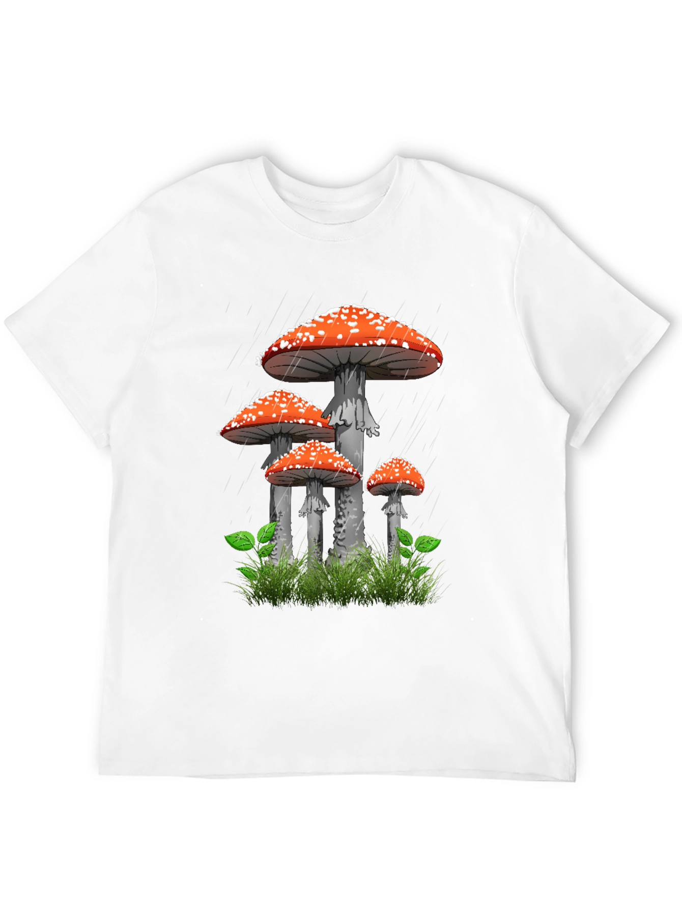 Mushroom Graphic T-Shirt - Quirky Black Tee