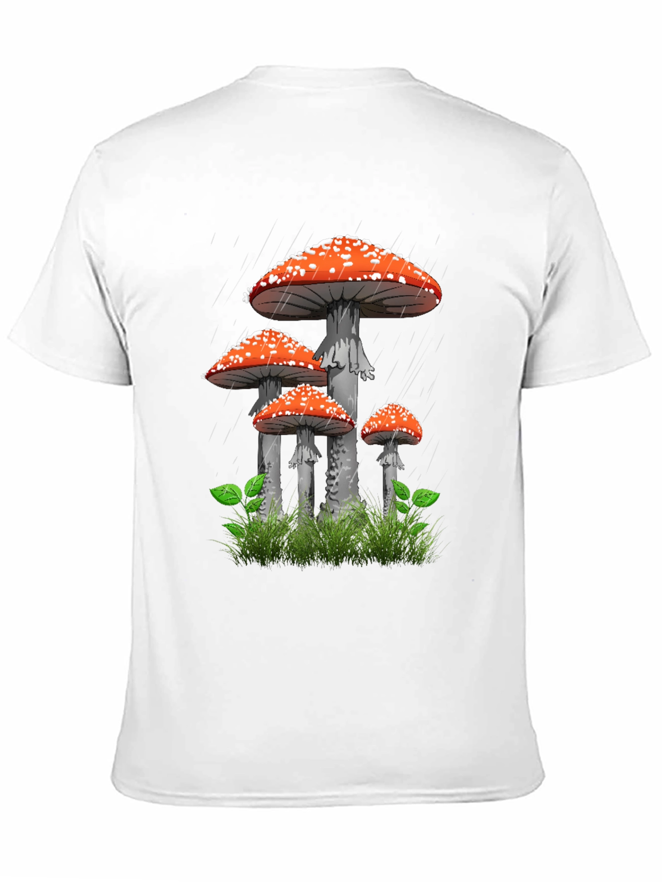 Mushroom Graphic T-Shirt - Quirky Black Tee
