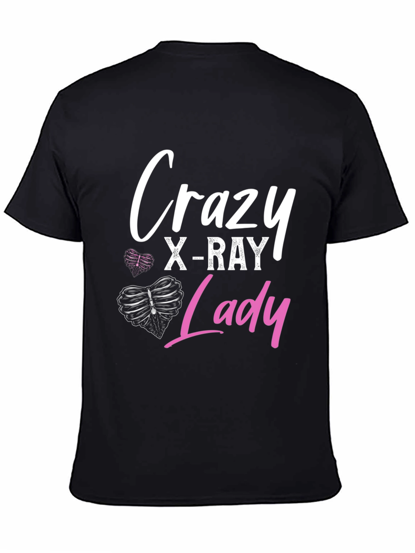 Crazy X-Ray Lady Graphic T-Shirt