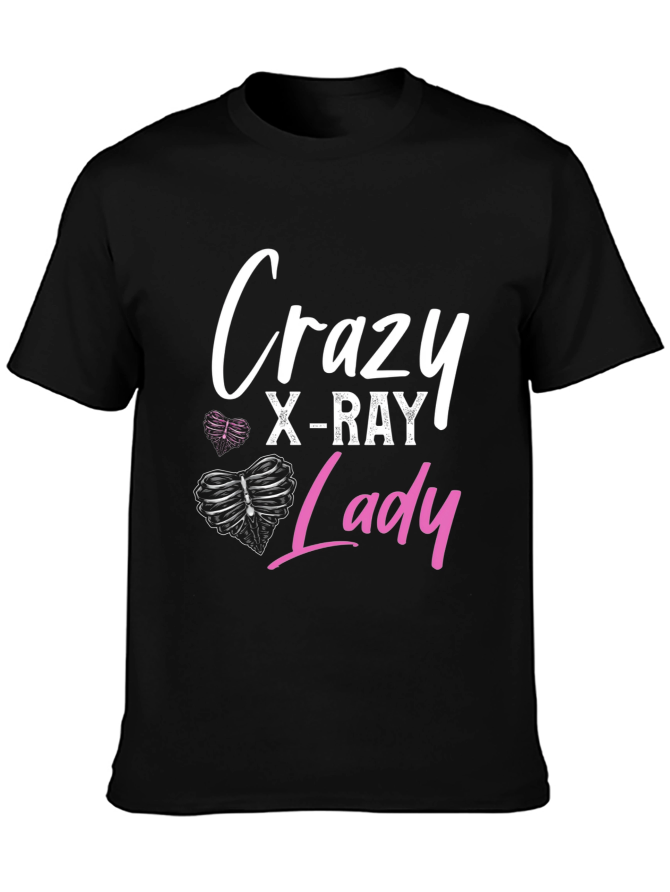 Crazy X-Ray Lady Graphic T-Shirt